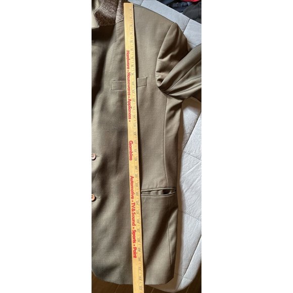 Cavelli 40L Sport Coat Blazer Jacket Brown 100%‎ Wool Tessuto by Zignone - Picture 6 of 11